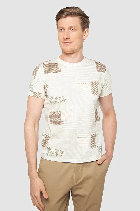 Бежевая футболка