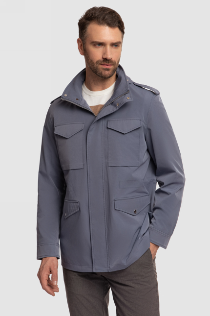 Пальто из смесовой шерсти со съемным капюшоном и манишкой Пальто из смесовой шерсти со съемным капюшоном и манишкой