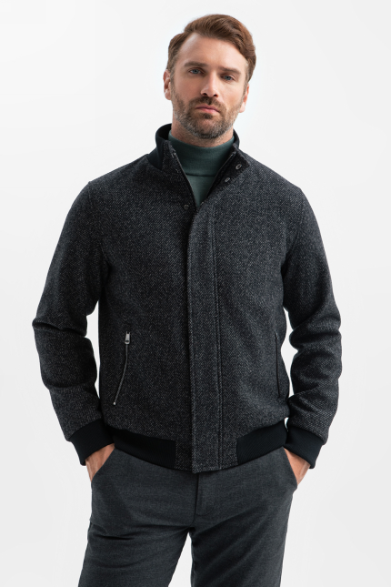 Бомбер из смесовой шерсти Бомбер из смесовой шерсти