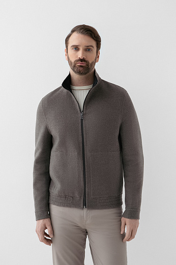 Куртка из смесовой шерсти двусторонняя