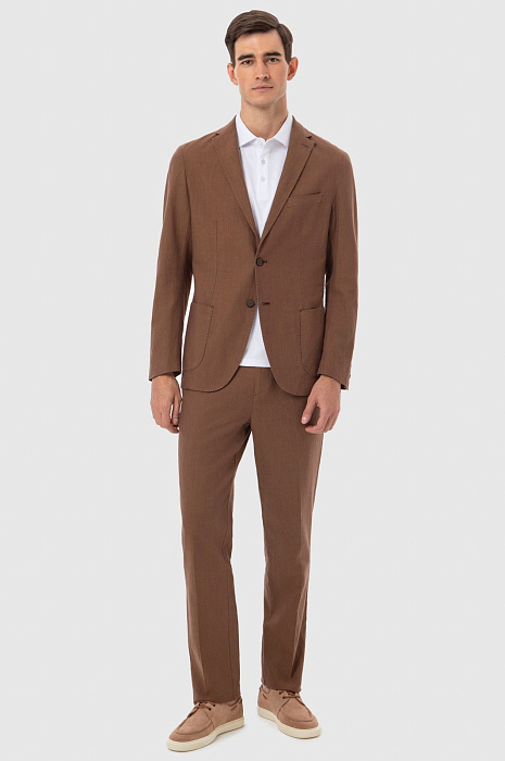 Костюм из хлопка, льна и тенсела