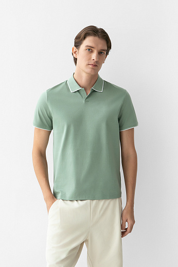 Поло из мерсеризованного хлопка