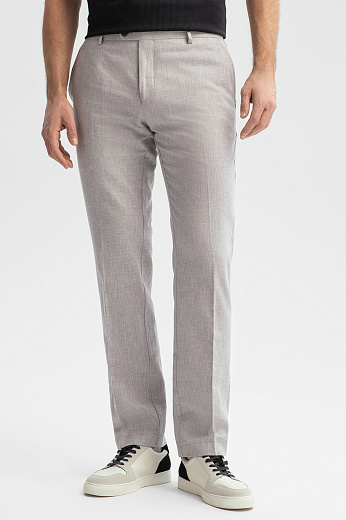 Брюки из хлопка и льна