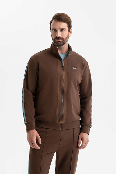 Толстовка из хлопка, цвет Коричневый